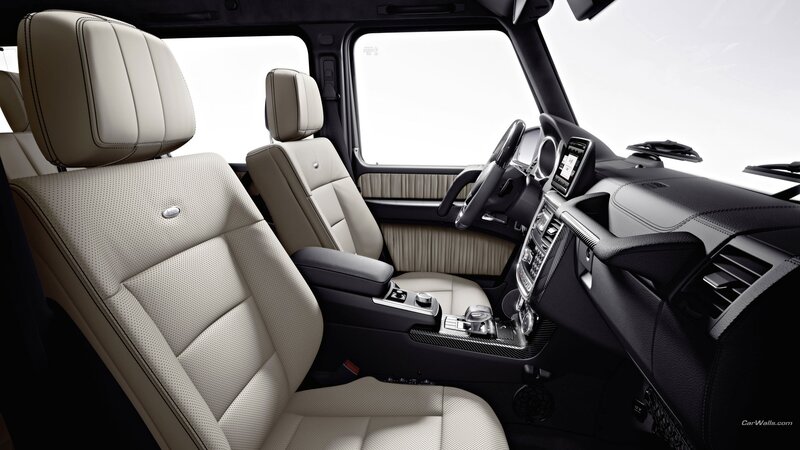 Interior of Luxury SUV — Beige