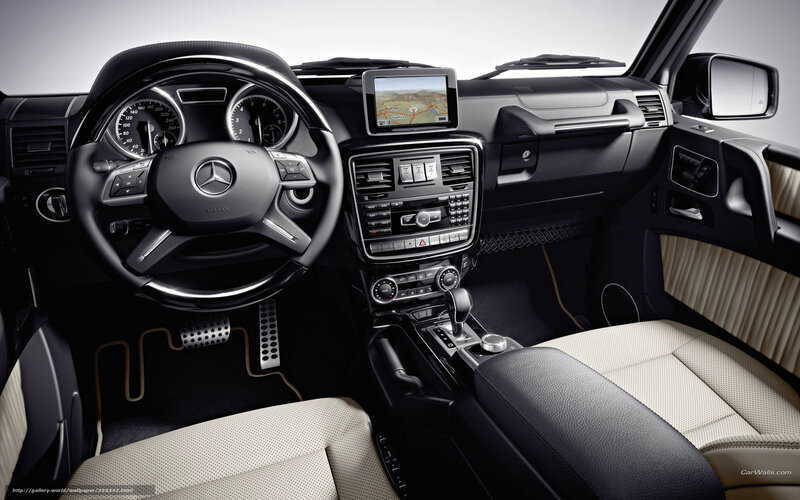 Interior of Luxury SUV — Black, Modern