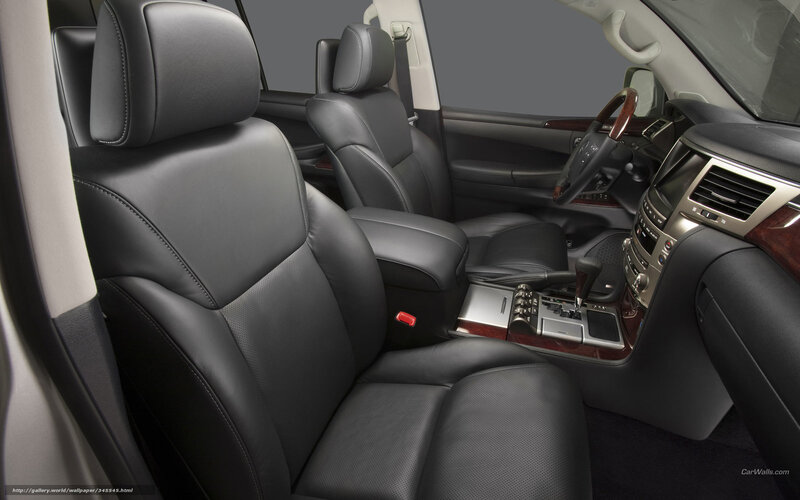 Interior of Luxury SUV — Black, Neutral