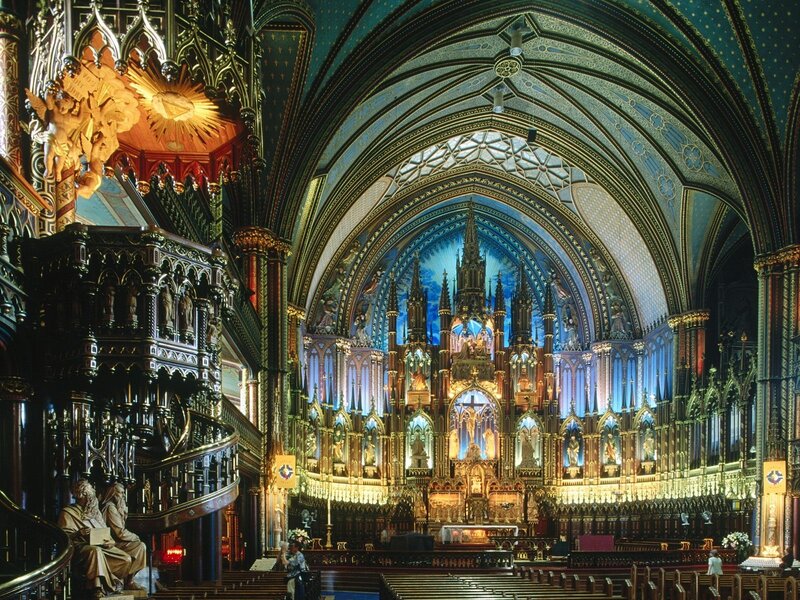Interior of Notre-Dame Basilica