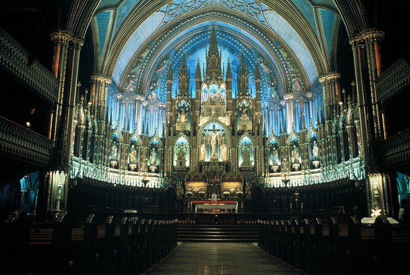Interior of Notre-Dame Basilica