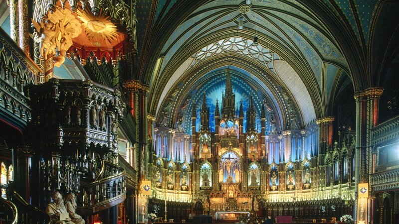 Interior of Notre-Dame Basilica