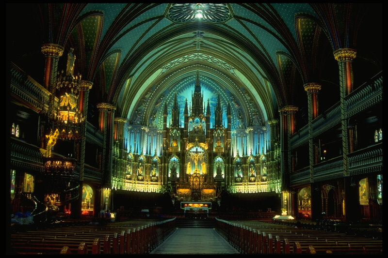 Interior of Notre-Dame Basilica