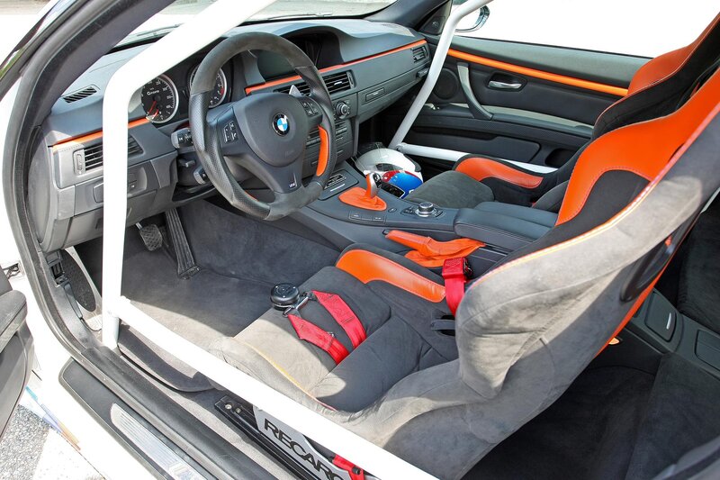 Interior of Race Car — Black, Focused