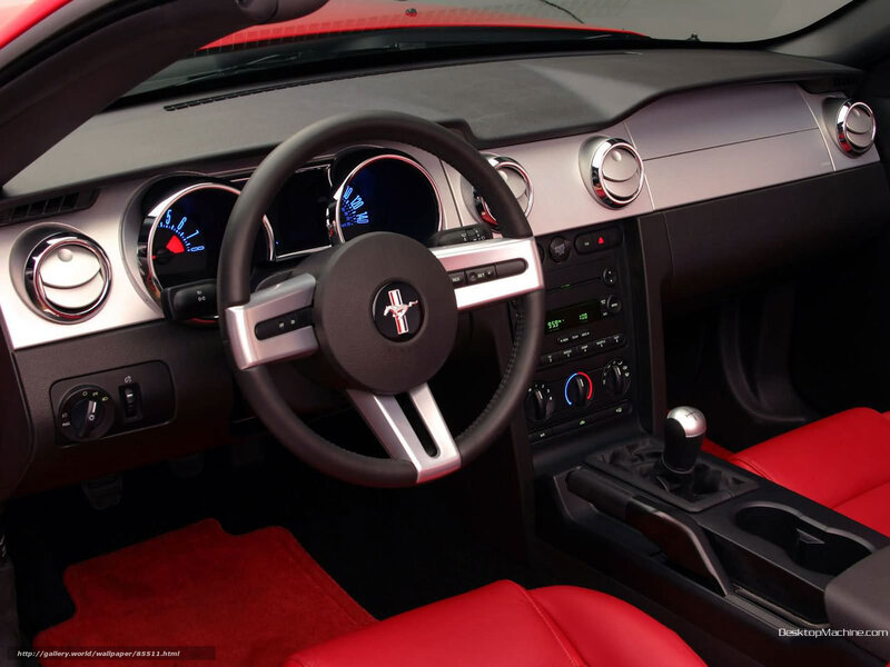 Interior of Red Car — Modern