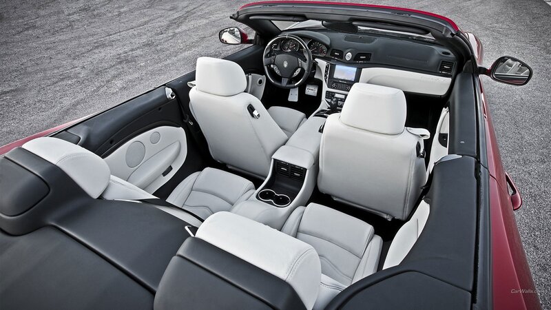 Interior of Red Convertible — Neutral, Photograph