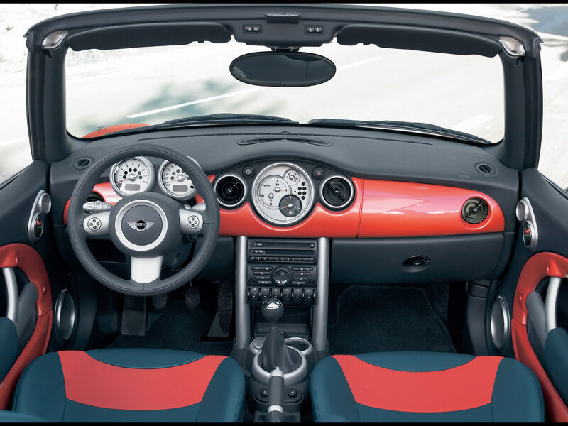 Interior of Red Convertible