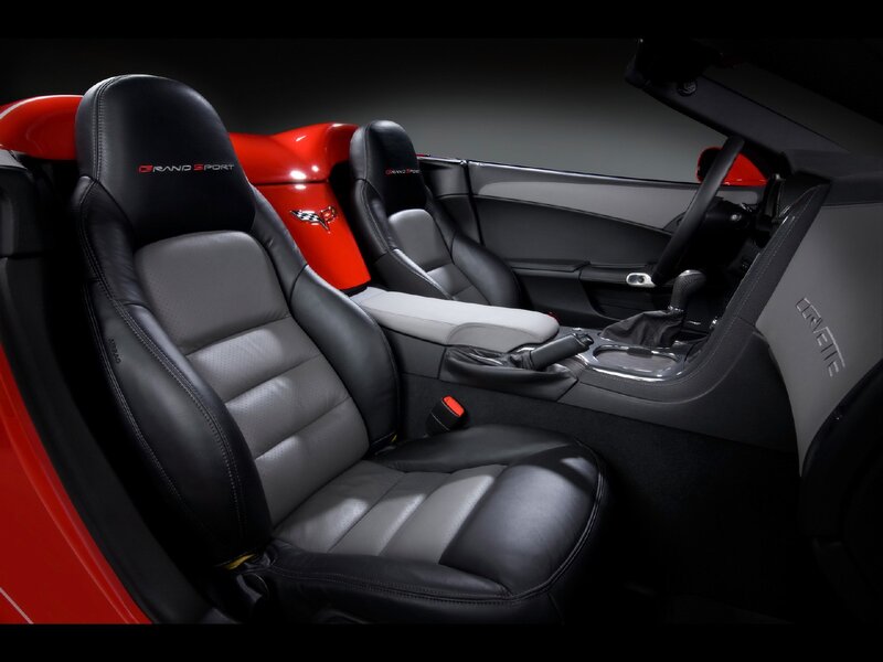 Interior of Red Corvette