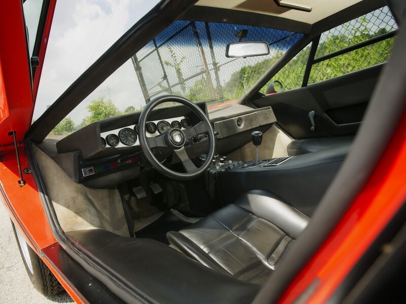 Interior of Red Sports Car — Calm