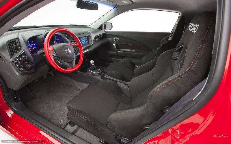 Interior of Red Sports Car — Modern, Photograph, Recaro Seats