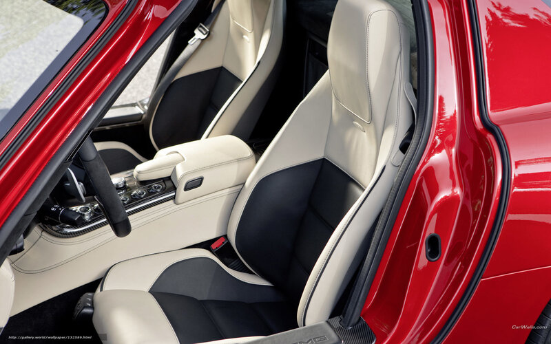 Interior of Red Sports Car — Modern, Photograph