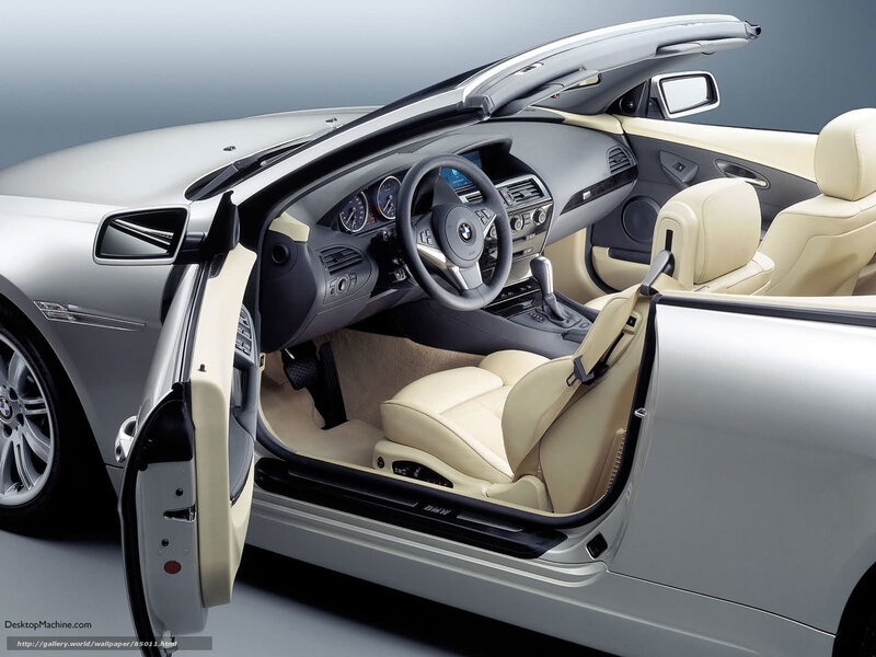 Interior of Silver Convertible