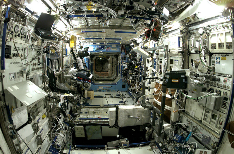 Interior of Space Station — White