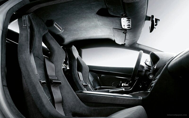 Interior of Sports Car — Black, Minimalist