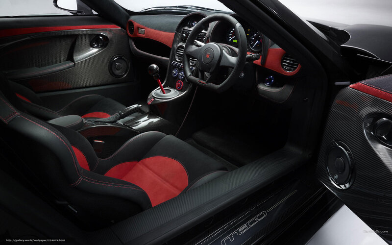 Interior of Sports Car — Black, Sleek, Photograph