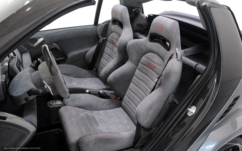Interior of Sports Car — Gray