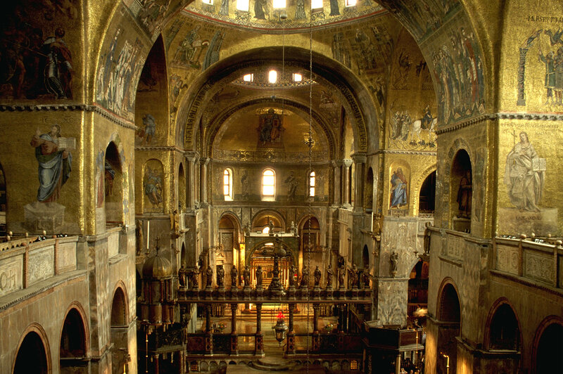 Interior of St Mark's Basilica