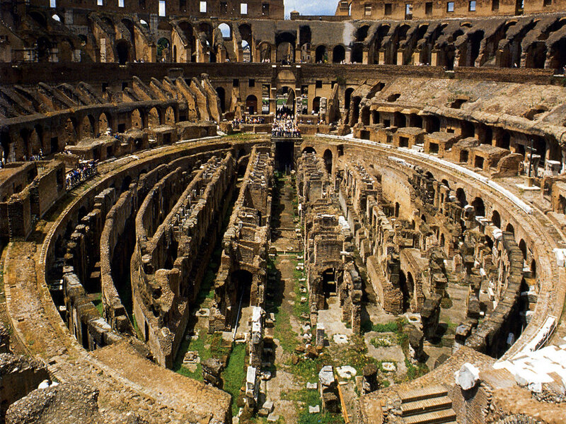 Interior of the Colosseum
