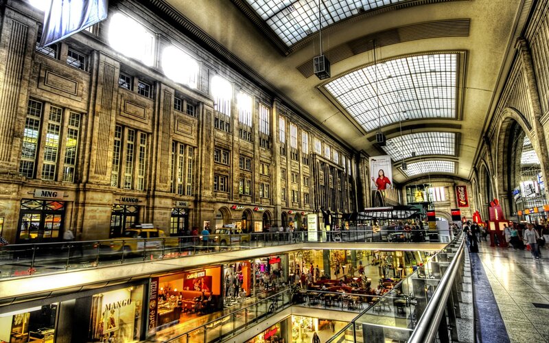 Interior of Train Station