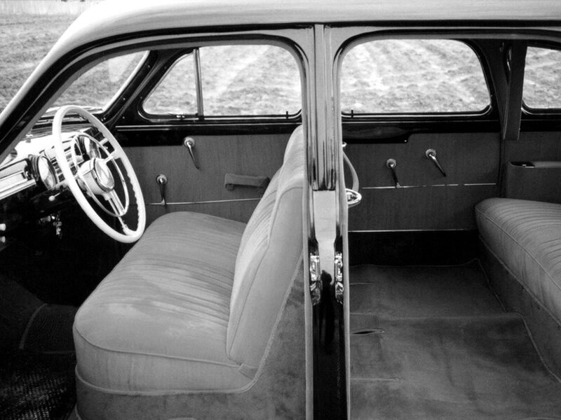 Interior of vintage car