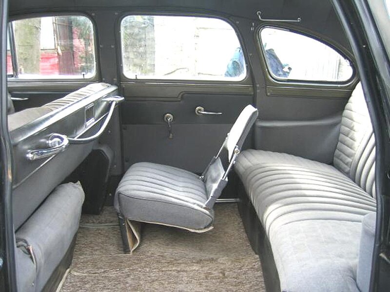 Interior of vintage car