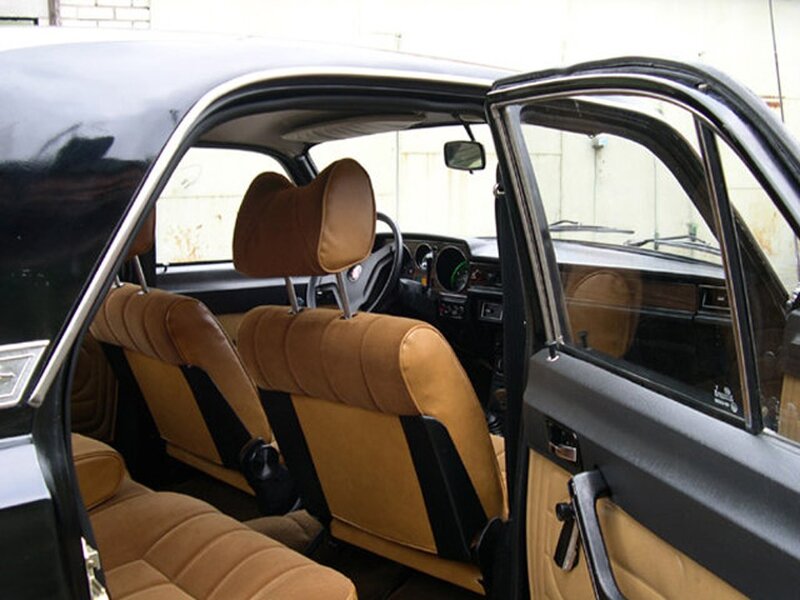Interior of vintage car