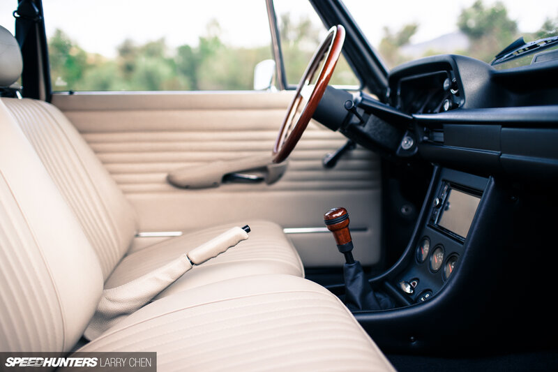 Interior of Vintage Car — Beige