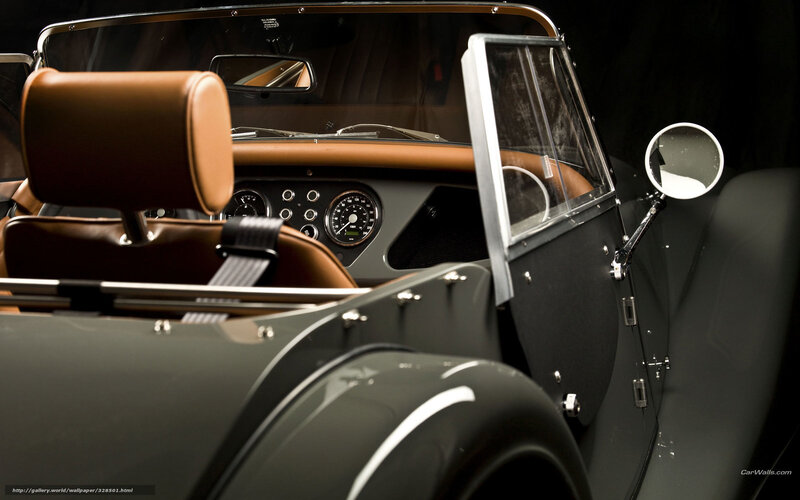 Interior of Vintage Car — Black, Dramatic