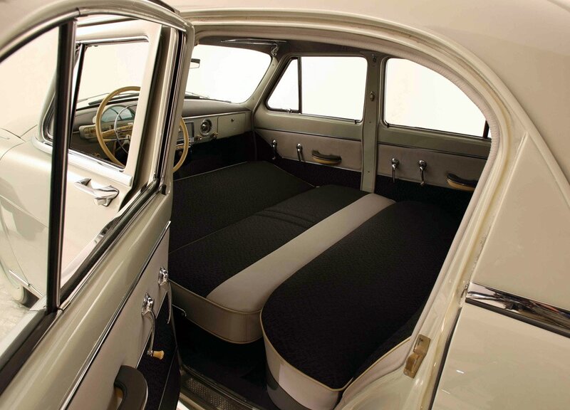 Interior of Vintage Car — Black, Neutral, Photograph, Seats