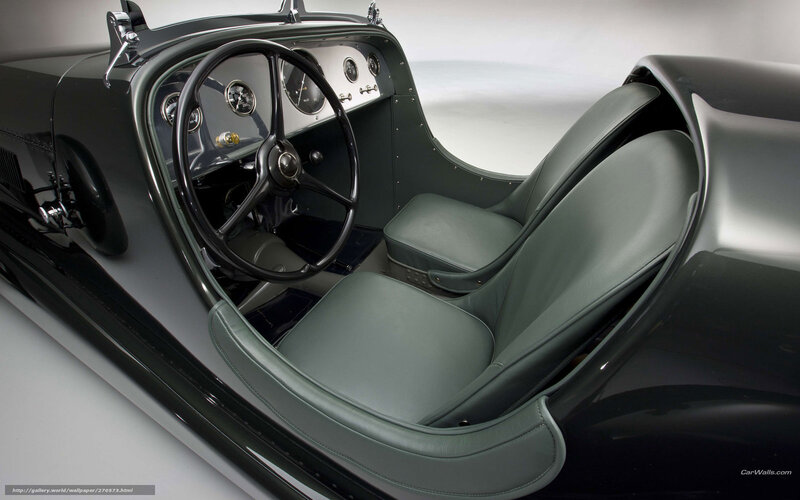 Interior of Vintage Car — Black, Neutral