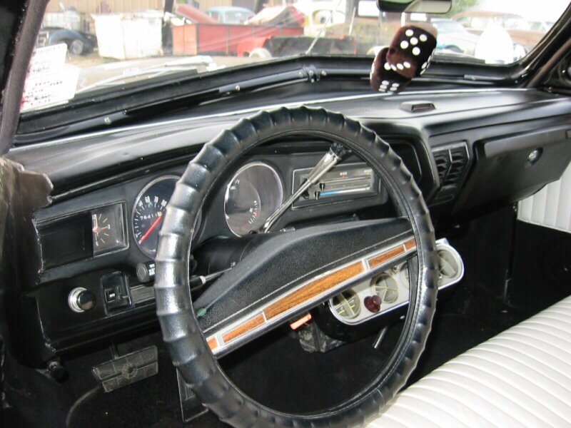 Interior of Vintage Car — Black