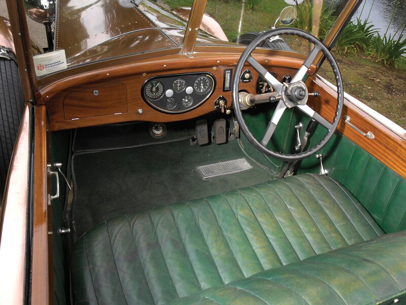 Interior of Vintage Car — Brown, Serene