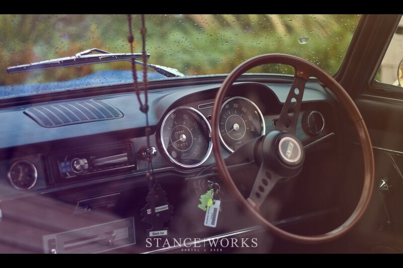 Interior of Vintage Car — Brown