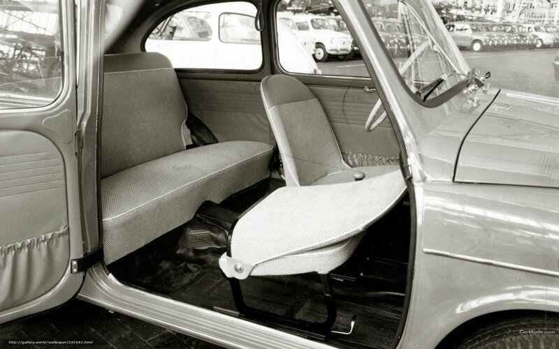 Interior of vintage car