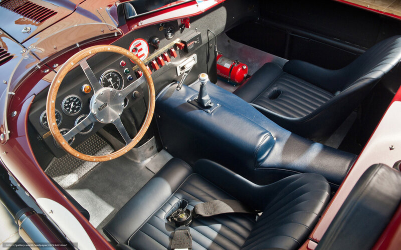 Interior of Vintage Race Car — Red