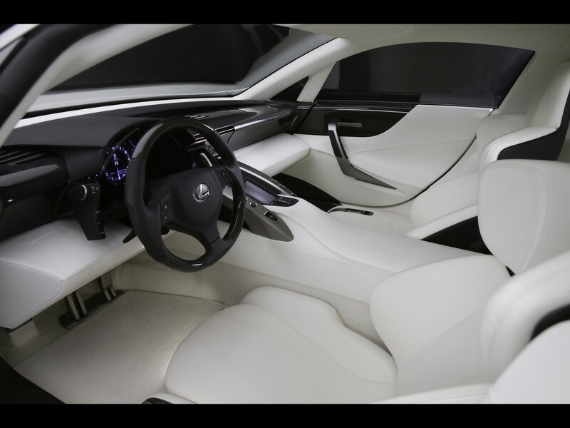 Interior of White Car — Modern, Photograph, Steering Wheel