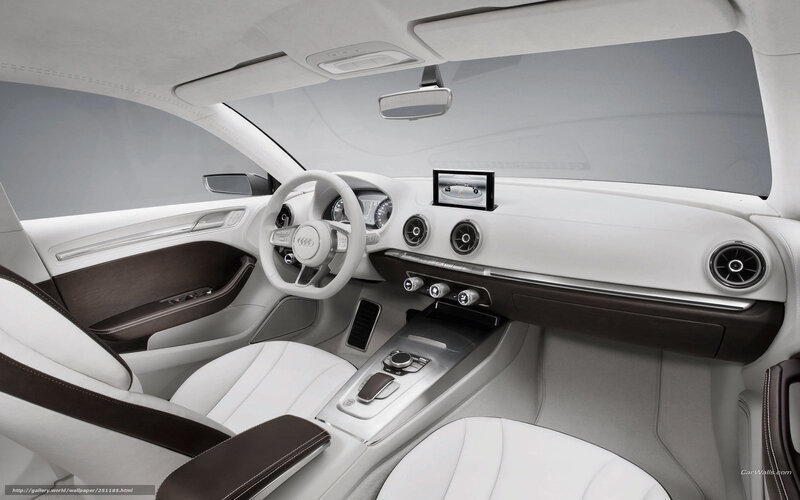 Interior of White Car — Modern
