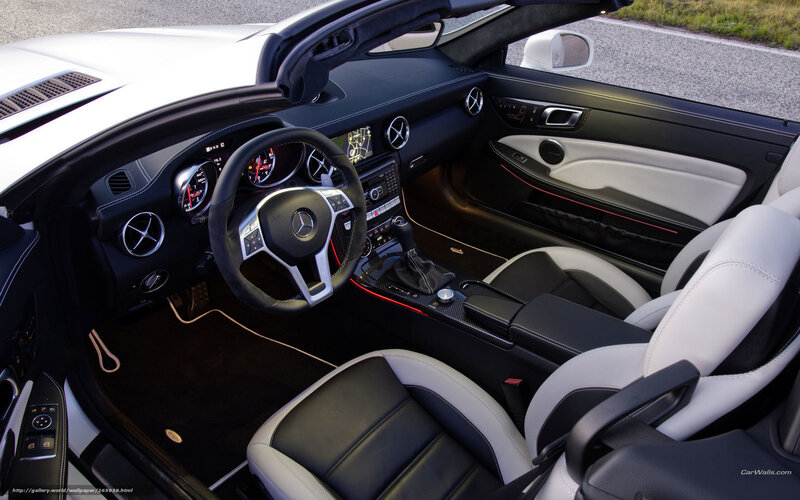 Interior of White Convertible — Modern