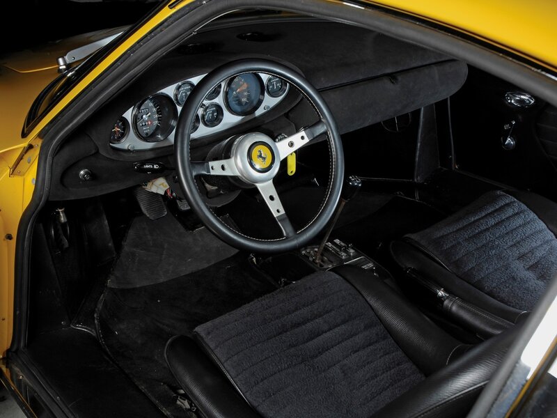 Interior of Yellow Sports Car — Neutral, Photograph