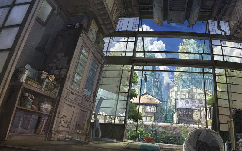 Interior View of a Room — Blue, Serene