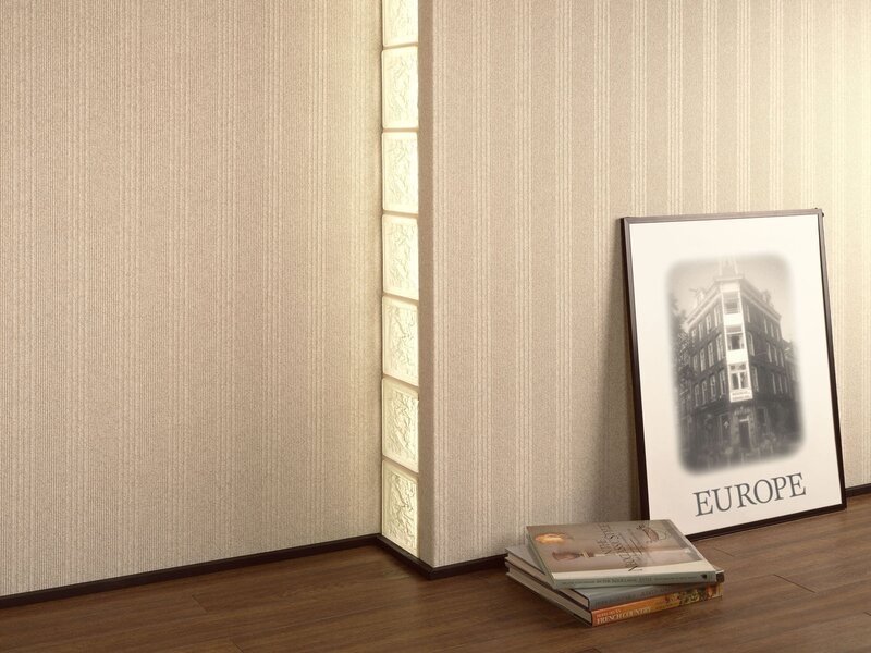 Interior wall with framed art