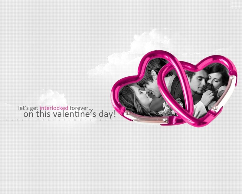 interlocked hearts valentine