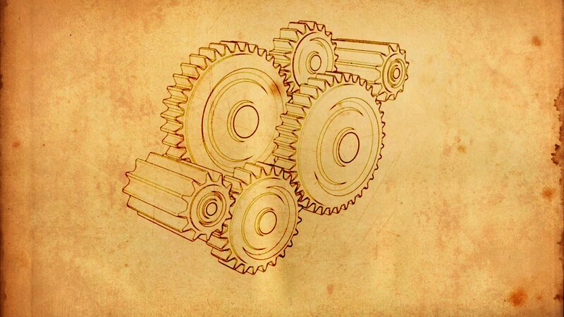 Interlocking Gears — Brown