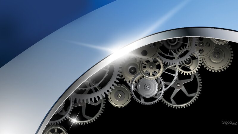Interlocking Gears in Motion