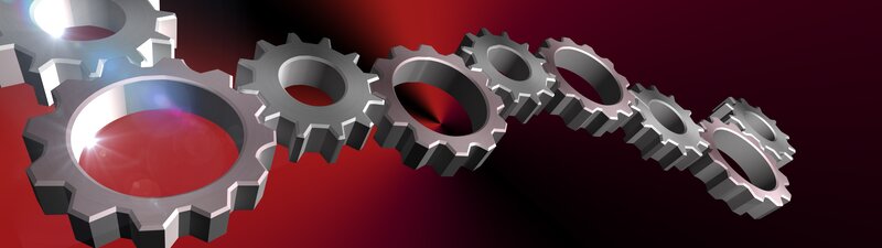 Interlocking Gears — Red