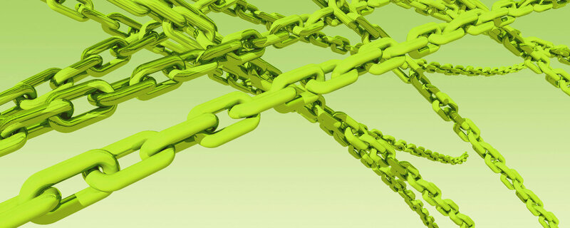 interlocking green chains