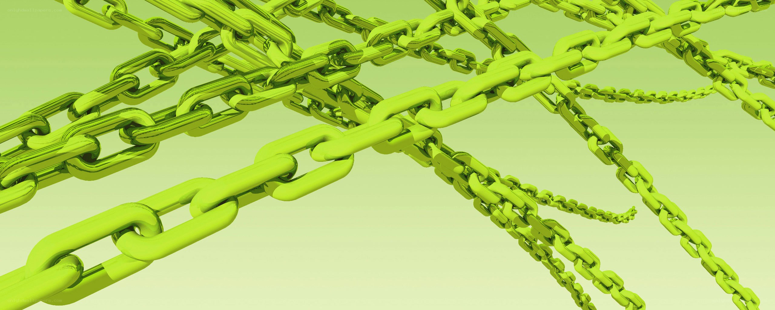 interlocking green chains