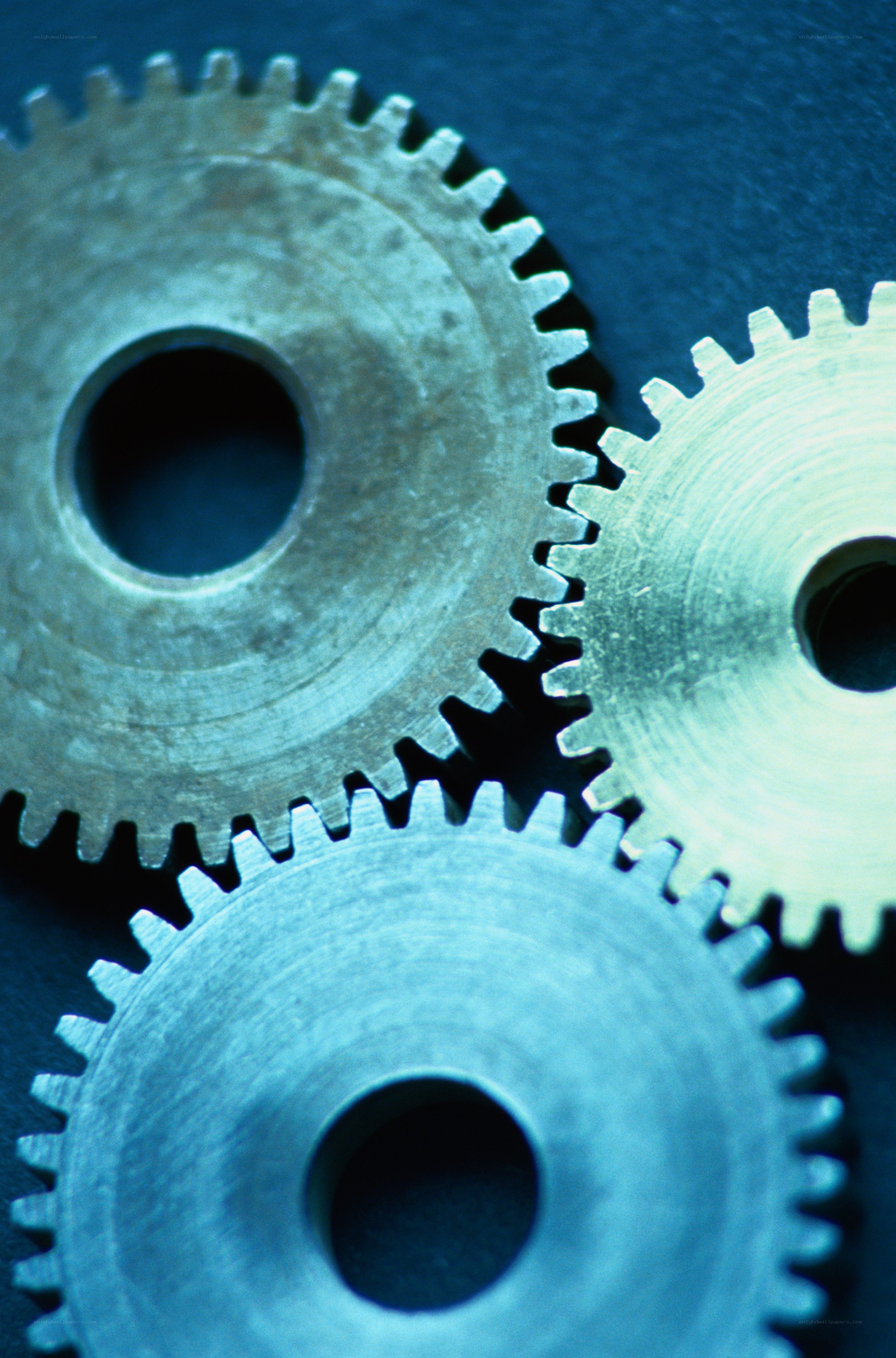 interlocking metal gears