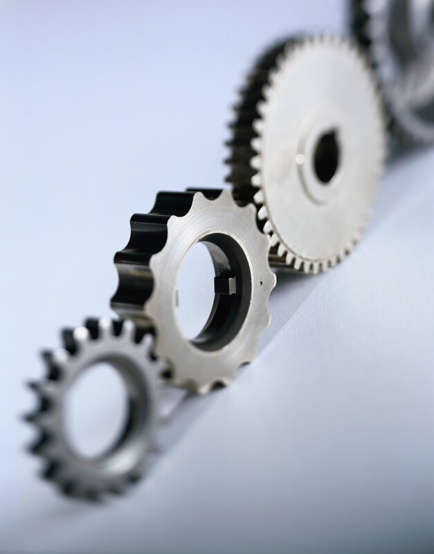 interlocking metal gears
