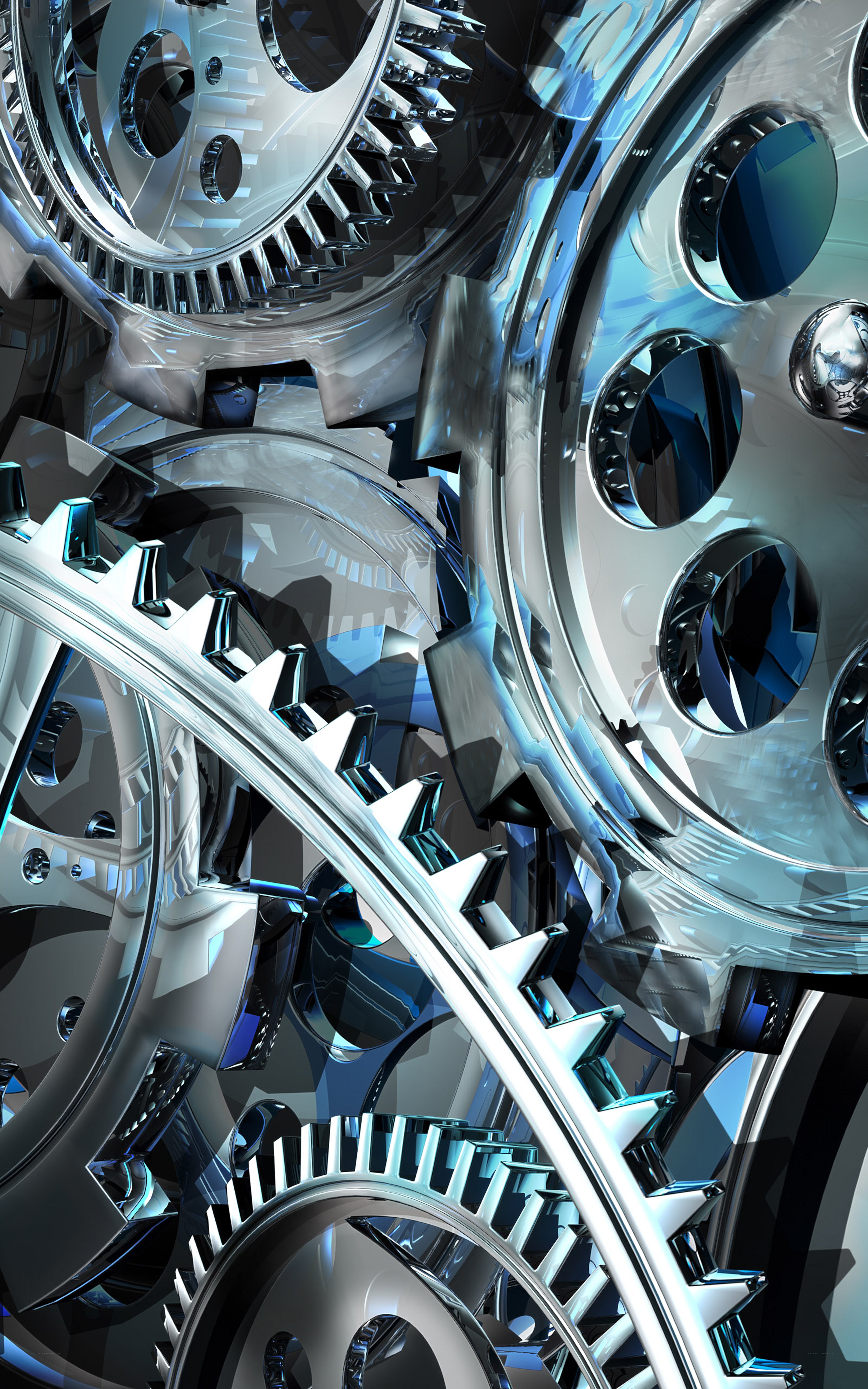 interlocking metal gears
